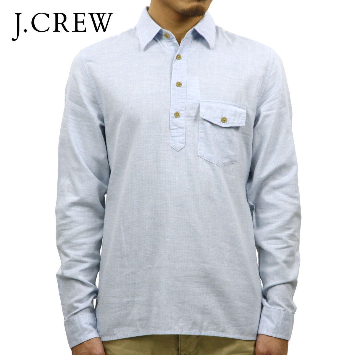 ジェイクルー シャツ メンズ 正規品 J.CREW 長袖シャツ BRUSHED TWILL POPOVER SHIRT D20S30 クリスマス プレゼント ラッピング ジェイクルー シャツ メンズ 正規品 J.CREW 長袖シャツ BRUSHED TWILL