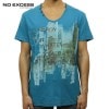 Ρ T Ź NO EXCESS ȾµT  T-shirt s/sl , V-Neck, discharge print 340209 36 A67B B1C C1D D1E E07F