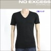 Ρ T Ź NO EXCESS ȾµT  V-NECK TEE 2 PACK N3461 20 black A67B B1C C1D D1E E13F