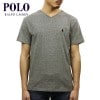 ポロ ラルフローレン Tシャツ 正規品 POLO RALPH LAUREN 半袖Tシャツ  SHORT-SLEEVED V-NECK TEE PEPPR HTHR A05B B1C C1D D1E E
