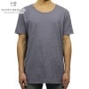 スコッチアンドソーダ Tシャツ 正規販売店 SCOTCH＆SODA 半袖Tシャツ  Classic high crewneck tee in cotton/elastane quality 13084