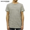 Ρ T Ź NO EXCESS ȾµT  STRIPE JERSEY WIDE R-NECK TEE 350255 014 A67B B1C C1D D1E E01F