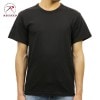 ロスコ Tシャツ 正規品 ROTHCO 半袖Tシャツ ROTHCO SOLID COLOR 100% COTTON T-SHIRT 6989 BLACK A98B B1C C1D D1E E13F|M