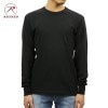 ロスコ ロンT メンズ 正規品 ROTHCO 長袖Tシャツ ROTHCO LONG SLEEVE SOLID T-SHIRT 60212 BLACK A98B B1C C1D D1E E13F|MEN