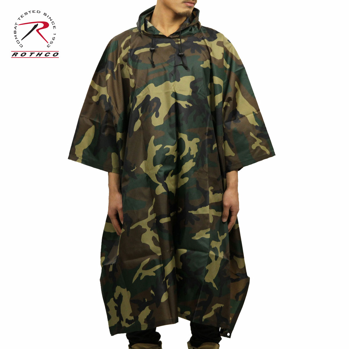 ロスコ ROTHCO 正規品 メンズ レインコート G.I. TYPE RIP-STOP PONCHO 4858 WOODLANDCAMO クリスマス プレゼント ラッピング ロスコ ROTHCO 正規品 メンズ レインコート G.I. TYPE RIP-STOP PONCHO