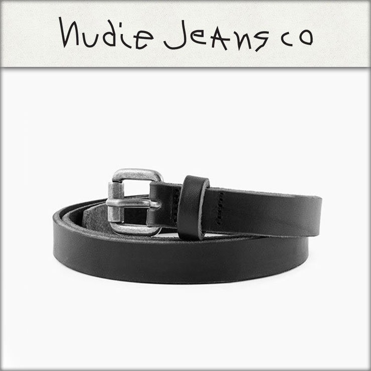ヌーディージーンズ Nudie Jeans 正規販売店 メンズ ベルト DANSSON SLIM LEATHER BELT BLACK B01 180637 D00S20 クリスマス プレゼント ラッピング ヌーディージーンズ Nudie Jeans 正規販売店 メンズ ベルト DANSSON
