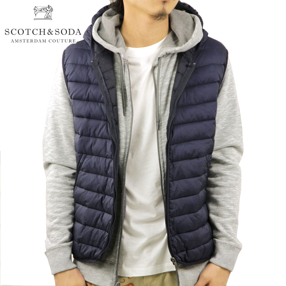 美品 スコッチ&ソーダ SCOTCH & SODA 支離滅裂 ナイロン ジャケット