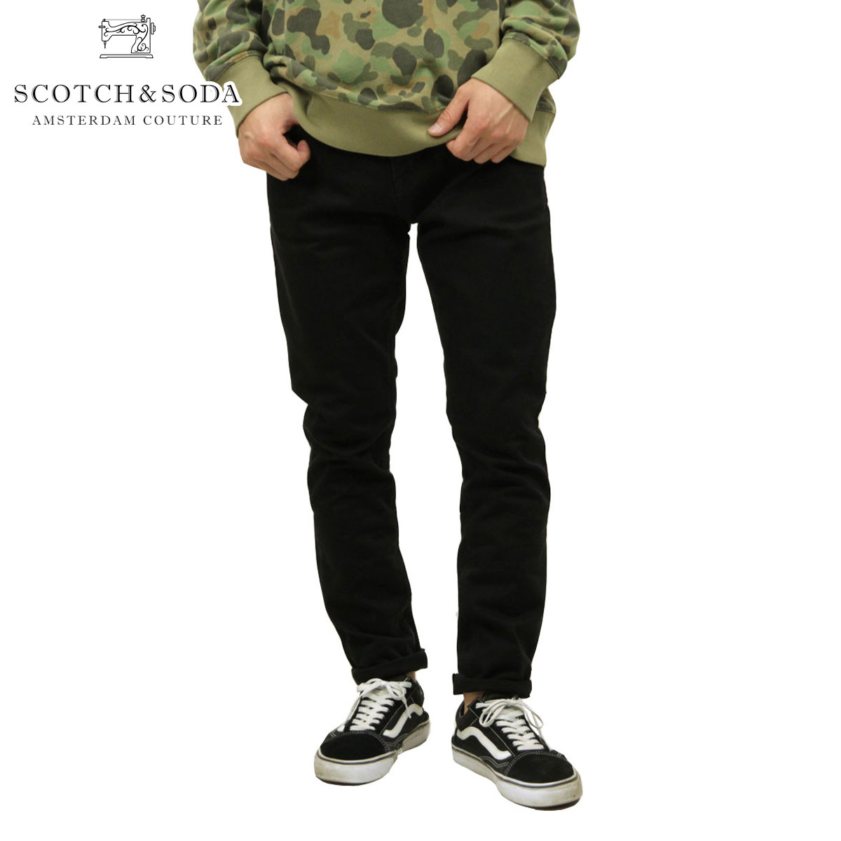 スコッチアンドソーダ ジーンズ メンズ 正規販売店 SCOTCH＆SODA ジーパン Skim - The Nero 125356 90 D00S20 クリスマス プレゼント ラッピング スコッチアンドソーダ ジーンズ メンズ 正規販売店 SCOTCH＆SODA