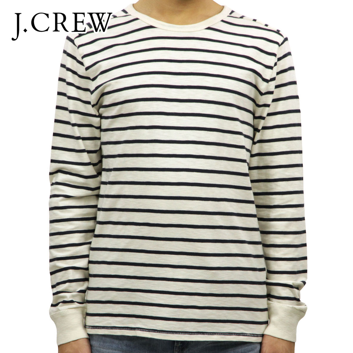 ジェイクルー ロンT メンズ 正規品 J.CREW 長袖Tシャツ LONG-SLEEVE DECK-STRIPED TEXTURED COTTON T-SHIRT c7931 D00S20 クリスマス プレゼント ラッピング ジェイクルー ロンT メンズ 正規品 J.CREW 長袖Tシャツ LONG-SLEEVE