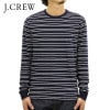 롼 T   J.CREW ĹµT LONG-SLEEVE SLUB DOUBLE-STRIPED T-SHIRT f4911 D00S20