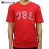 チャンピオン Tシャツ 正規品 CHAMPION 半袖Tシャツ  CREW TEE T1919P Heritage Tee W3J-TEAMREDSCARLET 549393 USA Arch AA4