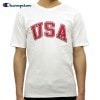 チャンピオン Tシャツ 正規品 CHAMPION 半袖Tシャツ  CREW TEE T1919P Heritage Tee 045-WHITE 549393 USA Arch AA4B B1C C1D