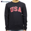 チャンピオン ロンT メンズ 正規品 CHAMPION 長袖Tシャツ L/S TEE T2229P Cotton Long Sleeve Tee 031-NAVY #549393 USA Arch L
