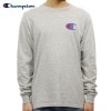 チャンピオン ロンT メンズ 正規品 CHAMPION 長袖Tシャツ L/S TEE T2229P Cotton Long Sleeve Tee 806-OXFORDGREY #549506 PATR