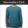 Х T   AbercrombieFitch ĹµT LONG-SLEEVE STRIPED CREW TEE 124-236-1677-224 D00S20