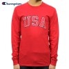 チャンピオン ロンT メンズ 正規品 CHAMPION 長袖Tシャツ L/S TEE T2229P Cotton Long Sleeve Tee W3J-RED #549593 USA Arch LS
