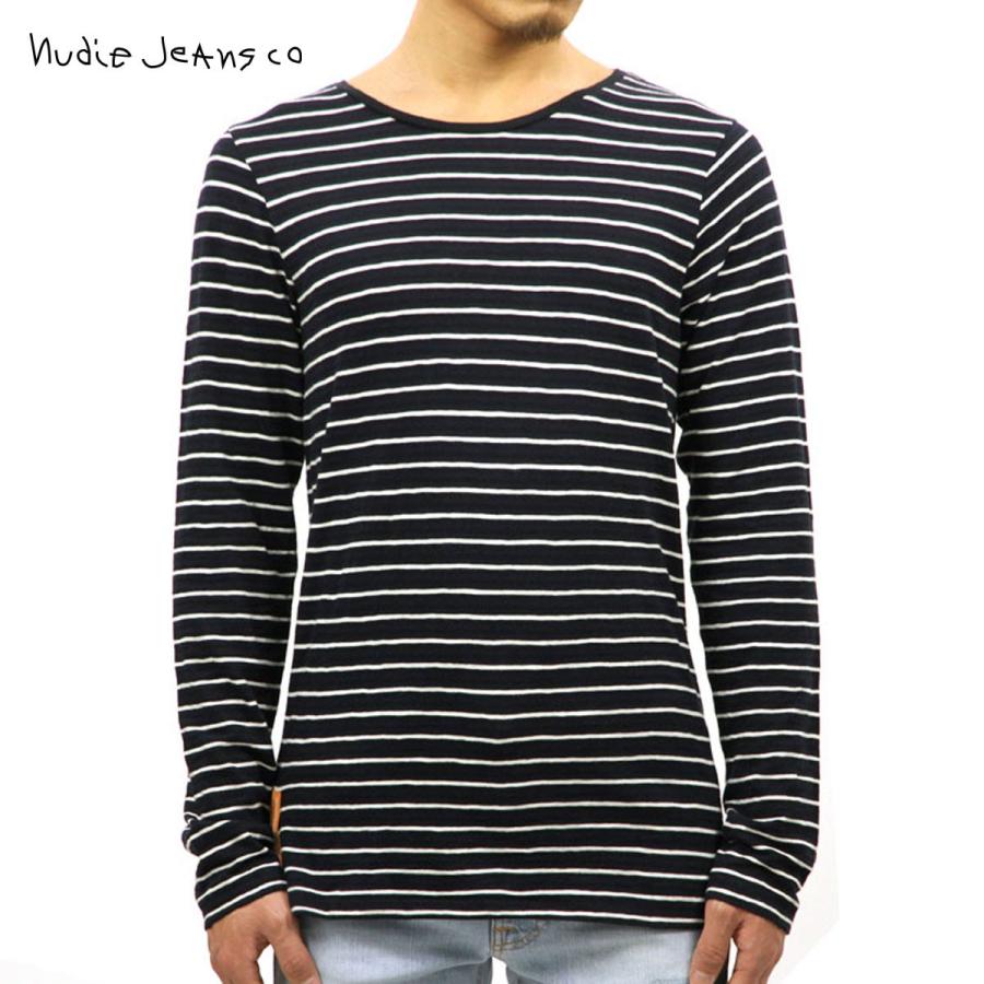 ヌーディージーンズ ロンT メンズ 正規販売店 Nudie Jeans 長袖Tシャツ ORVAR LONGSLEEVE TEE BLACK/BEIGE B54 131513 クリスマス プレゼント ラッピング ヌーディージーンズ ロンT メンズ 正規販売店 Nudie Jeans 長袖Tシャツ