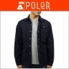 ポーラー シャツ メンズ 正規販売店 POLER 長袖シャツ ジャケット KUBRICK 2 717181-NVY NAVY A79B B1C C1D D4E E06F|MEN’S OUTER＆JAC