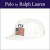 ポロ ラルフローレン POLO RALPH LAUREN 正規品 メンズ 帽子 キャップ COTTON CHINO SIX PANEL FLAG CAP A05B B1C C3D D4E E01F|C