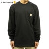 カーハート ロンT メンズ 正規品 CARHARTT 長袖Tシャツ WORKWEAR POCKET LONG-SLEEVE T-SHIRT K126 BLK BLACK A11B B1C C1D D2