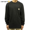 ϡ T   CARHARTT ĹµT WORKWEAR POCKET LONG-SLEEVE T-SHIRT K126 BLK