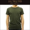 ディストレス Tシャツ 正規販売店 DSTREZZED 半袖Tシャツ  BASIC ROUND NECK S/S SLUB TEE 202250 13 DK. GREEN A90B B1C C1D D