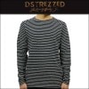 ディストレス ロンT メンズ 正規販売店 DSTREZZED 長袖Tシャツ ROUND NECK UNEVEN TERRY SLEEVE 211106D 49 DK. NAVY|MEN’S TEE|D