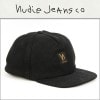 ヌーディージーンズ キャップ メンズ 正規販売店 Nudie Jeans 帽子  帽子 HANSSON RECYCLED CAP 180758 7010 BLACK A62B B1C C3D D4E 