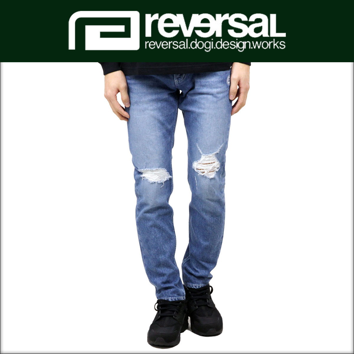 リバーサル ジーンズ メンズ 正規販売店 REVERSAL ジーパン GI STRETCH 