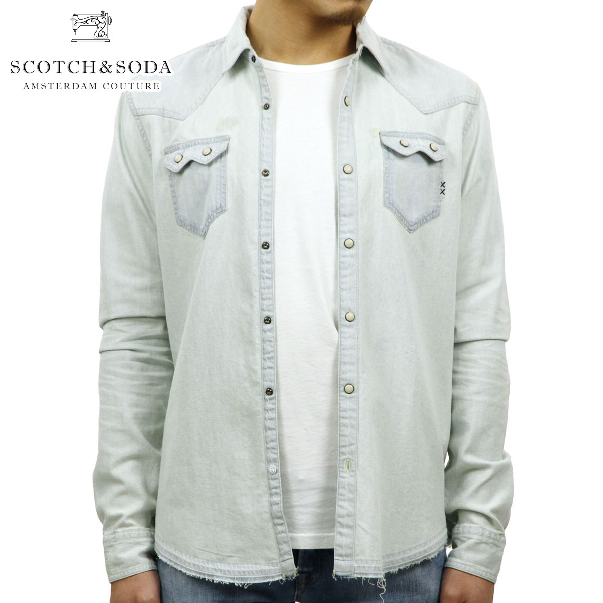 スコッチアンドソーダ SCOTCH＆SODA 正規販売店 メンズ 長袖ウェスタン