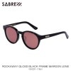 �����С� SABRE ��������Ź ���󥰥饹 �᤬�� ROCKAWAY GLOSS BLACK FRAME MAROON LENS SUNGLASS SV231-118J A55B B3C C3D D1E E13F