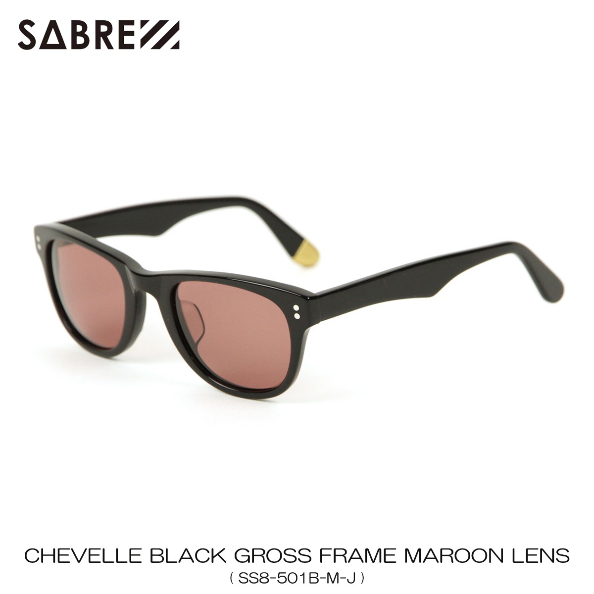セイバー SABRE 正規販売店 サングラス めがね CHEVELLE BLACK GROSS FRAME MAROON LENS SUNGLASS SS8-501B-M-J クリスマス プレゼント ラッピング セイバー SABRE 正規販売店 サングラス めがね CHEVELLE BLACK GROSS