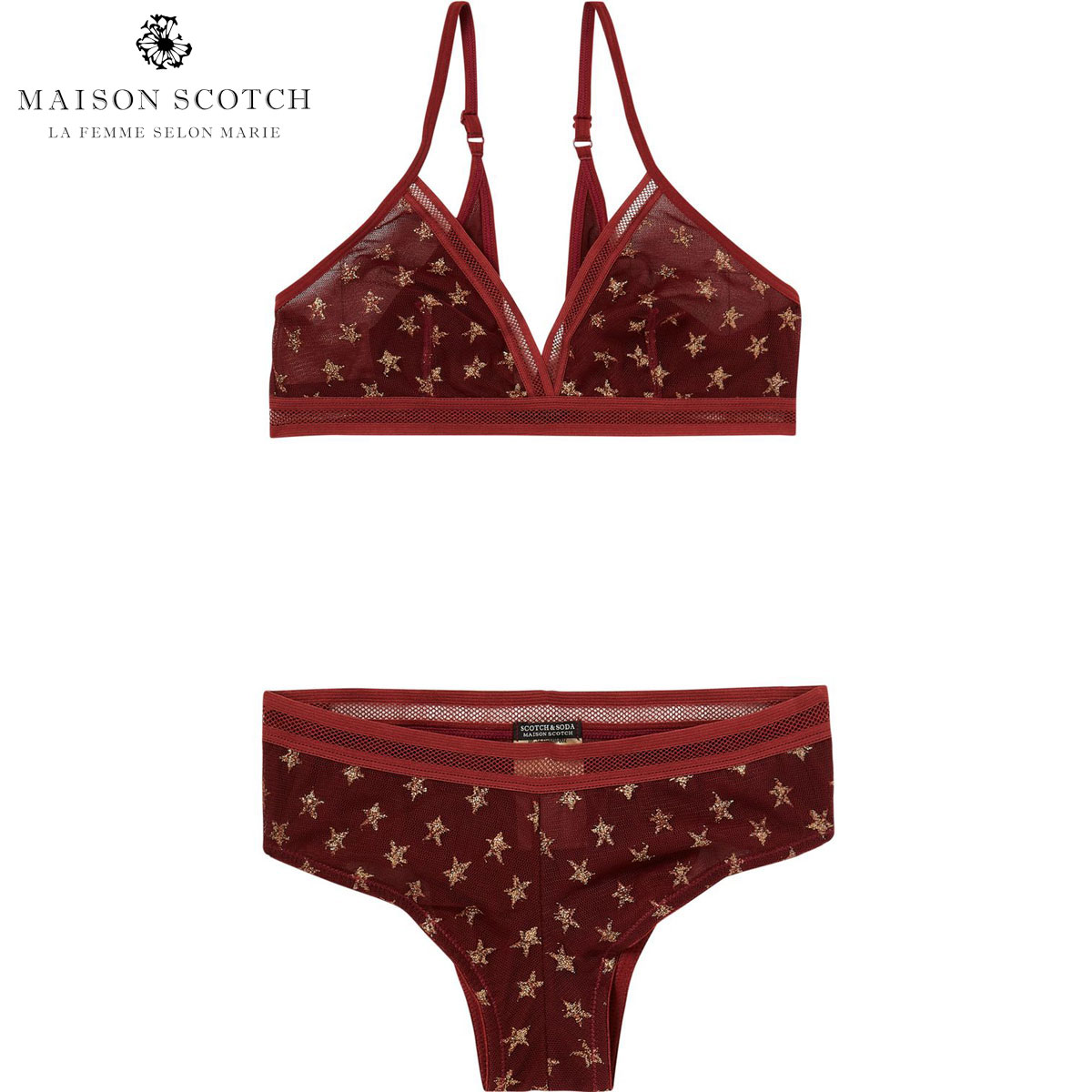 メゾンスコッチ MAISON SCOTCH 正規販売店 レディース ブラ＆ショーツ 