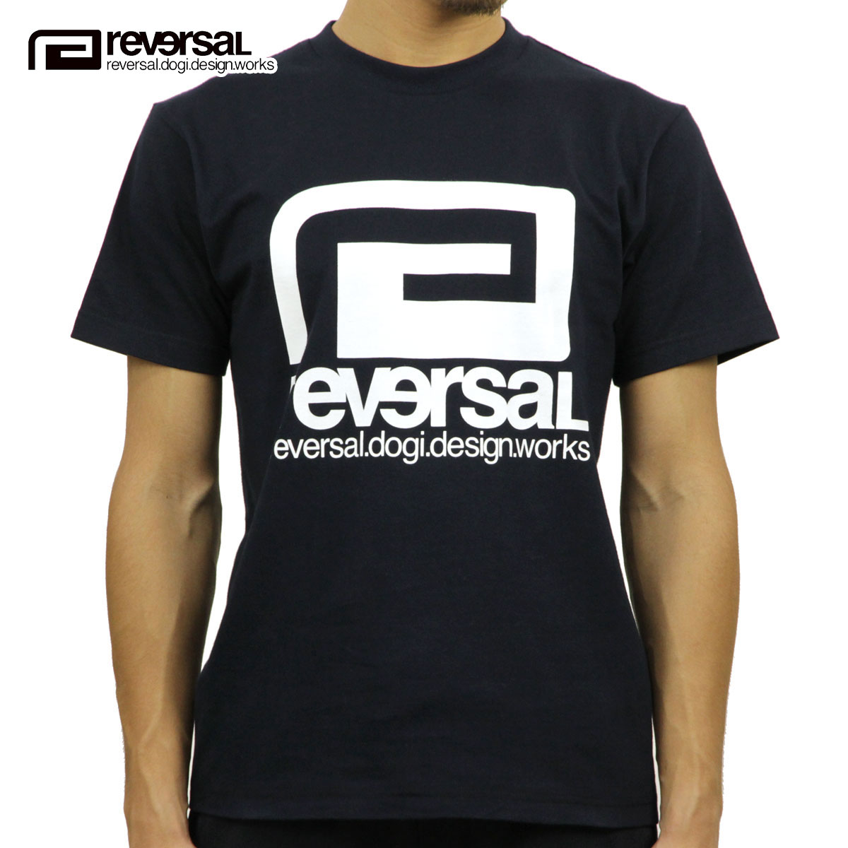 REVERSAL リバーサル　半袖スウェット Tシャツ クルーネック 黒 パイル REVERSAL リバーサル 半袖スウェット Tシャツ クルーネック 黒