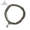 ϥ HARIM ͥå쥹 ֥쥹å HARIM DOUBLE HERRINGBONE CHAINS NECKLACE/BRACELET HRC012 SILVER 925 OXIDIZED BLACK A82B B3C C3D D8E E32F