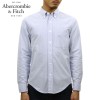 アバクロ シャツ メンズ 正規品 Abercrombie＆Fitch 長袖シャツ ボタンダウンシャツ OXFORD SHIRT 125-168-2860-200 A02B B1C C1D D6E E0