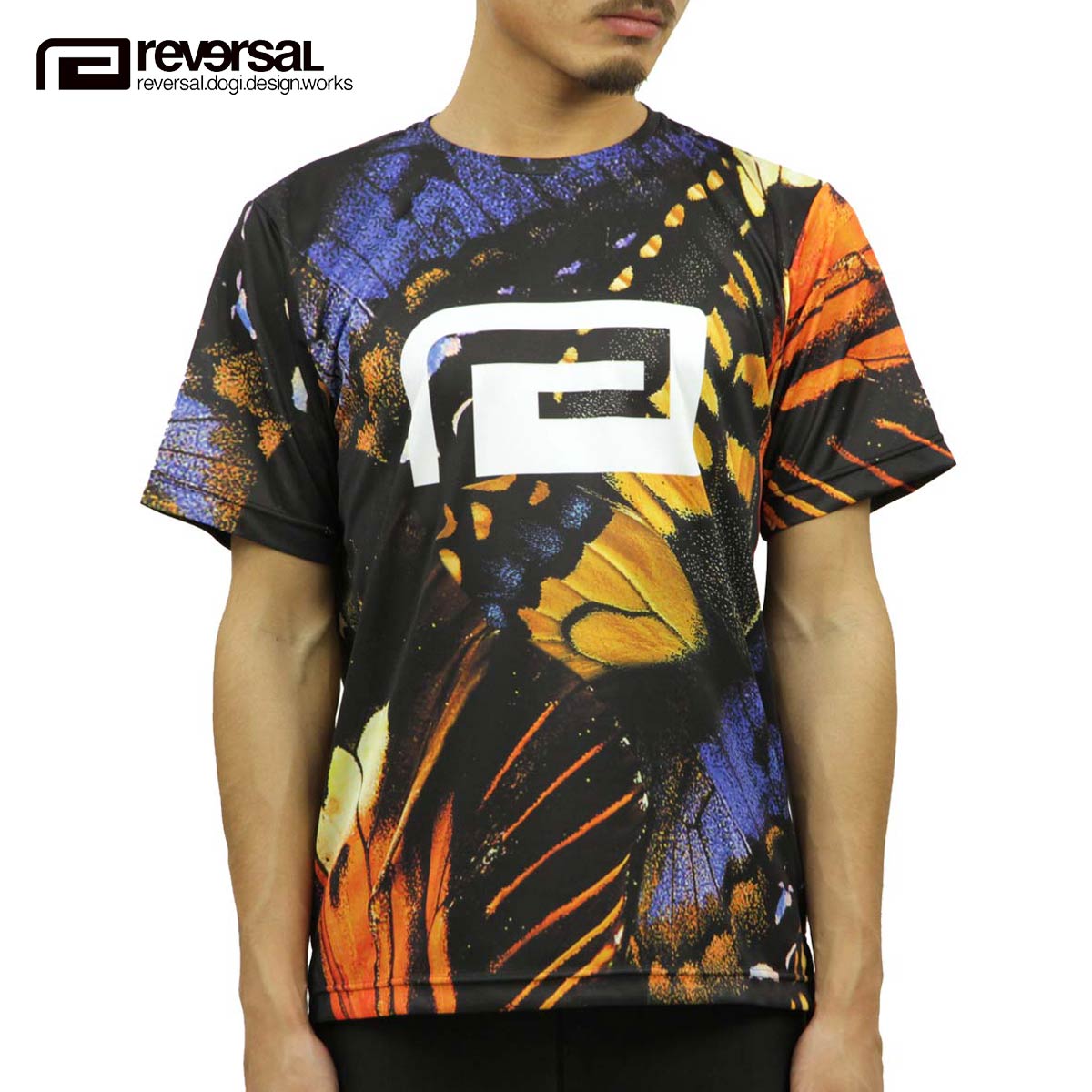 ⭐︎美品⭐︎ reversal リバーサル 総柄 半袖Tシャツ トラ柄 スポーツL lattachey_rvbs028