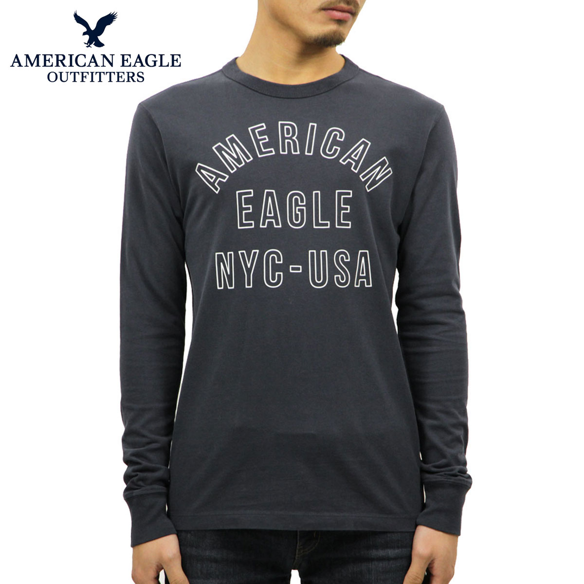 アメリカンイーグル ロンT メンズ 正規品 AMERICAN EAGLE 長袖Tシャツ