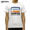 リバーサル Tシャツ メンズ 正規販売店 REVERSAL 半袖Tシャツ  コットンTシャツ RETRO FUTURE BIG MARK COTTON TEE rv19aw039 WHITE A06B