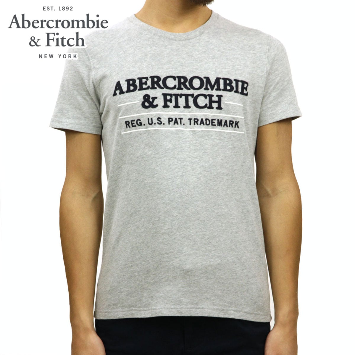 アバクロ Tシャツ メンズ 正規品 Abercrombie Fitch 半袖tシャツ クルーネックtシャツ ロゴtシャツ Short Sleeve Applique Graphic Tee 123 238 2558 1 A02b B1c C1d D1e E02f Abercrombie Fitch アバクロ Men S Tee Recollection レコレクション Online Shop