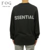 ե֥å fog essentials T T   FEAR OF GOD ĹµT 롼ͥå  FOG - FEAR OF GOD ESSENTIALS 3M LOGO LONG SLEEVE BOXY T-SHIRT BLACK AA5B B1C C1D D2E E13