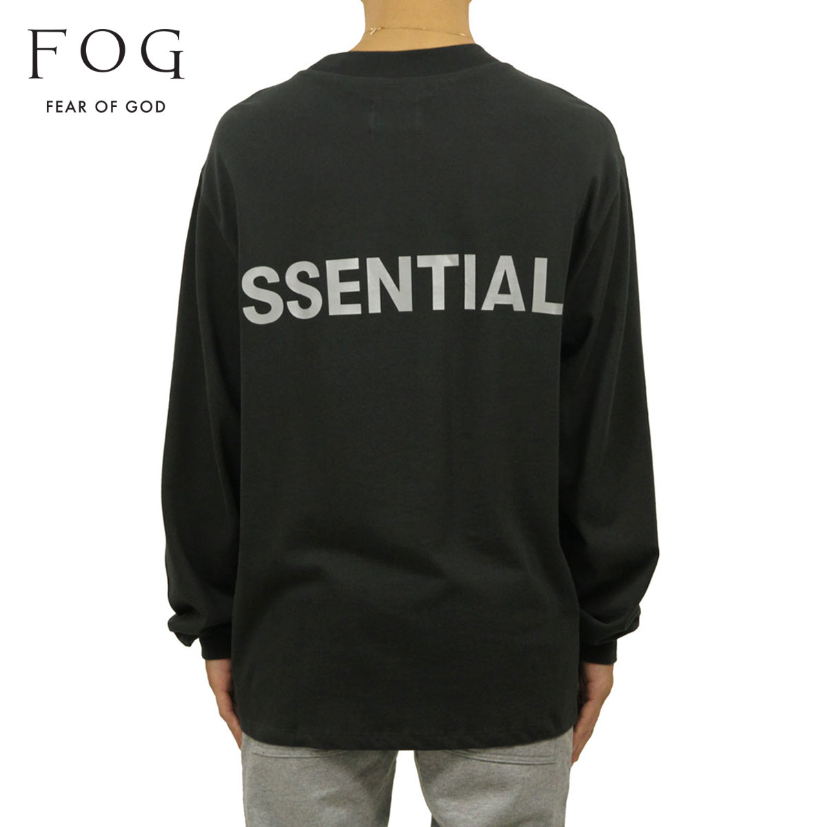 フィアオブゴッド メンズ 長袖Tシャツ 192BT246260F BLACK フィアオブゴッド fog essentials Tシャツ ロンT メンズ 正規品