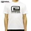 リバーサル Tシャツ 正規販売店 REVERSAL 半袖Tシャツ クルーネック ロゴ メッシュ地 BIG MARK DRY TEE rvbs028 WHITE A06B B1C C1D D1E E01