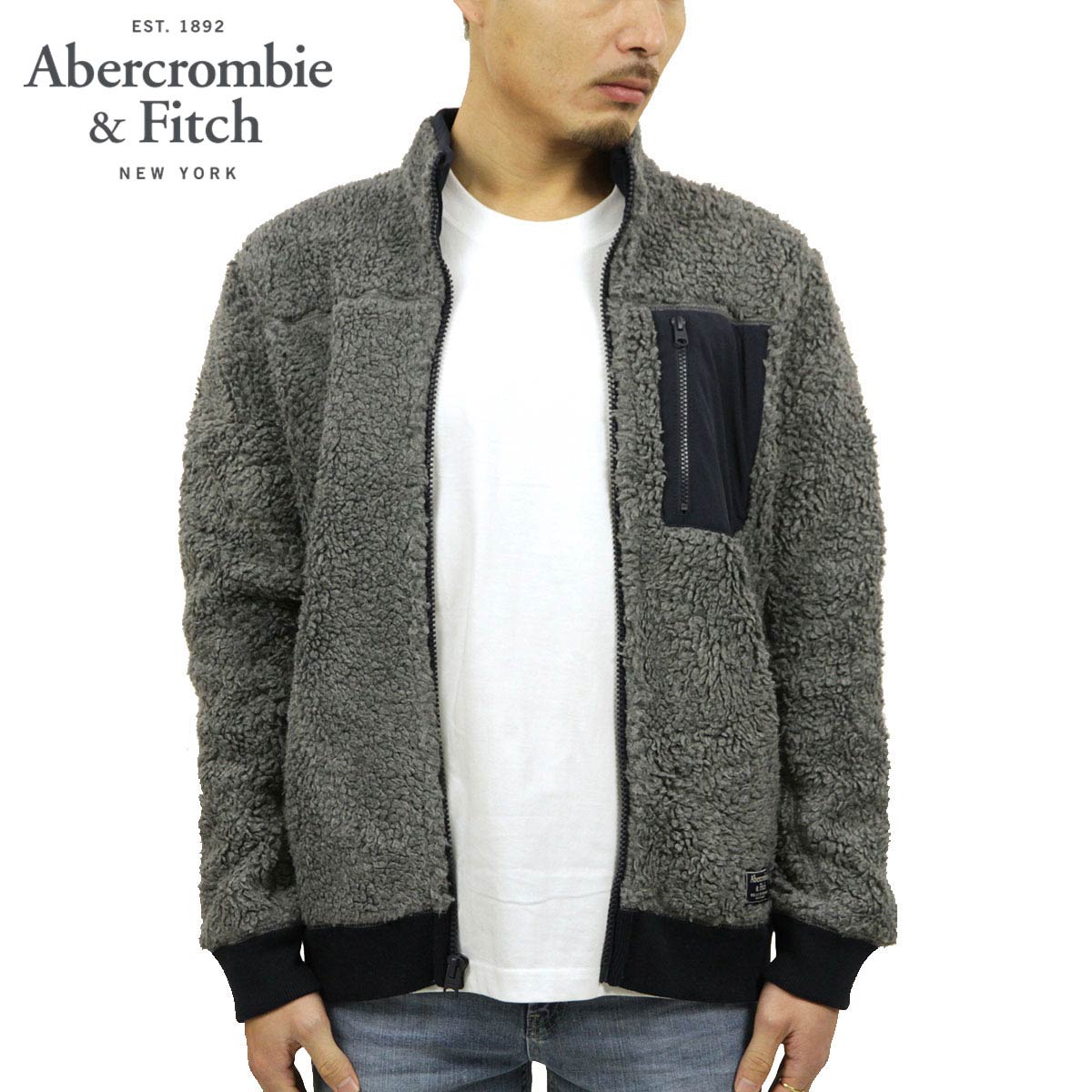 アバクロ ジャケット メンズ 正規品 Abercrombie＆Fitch シェルパ 