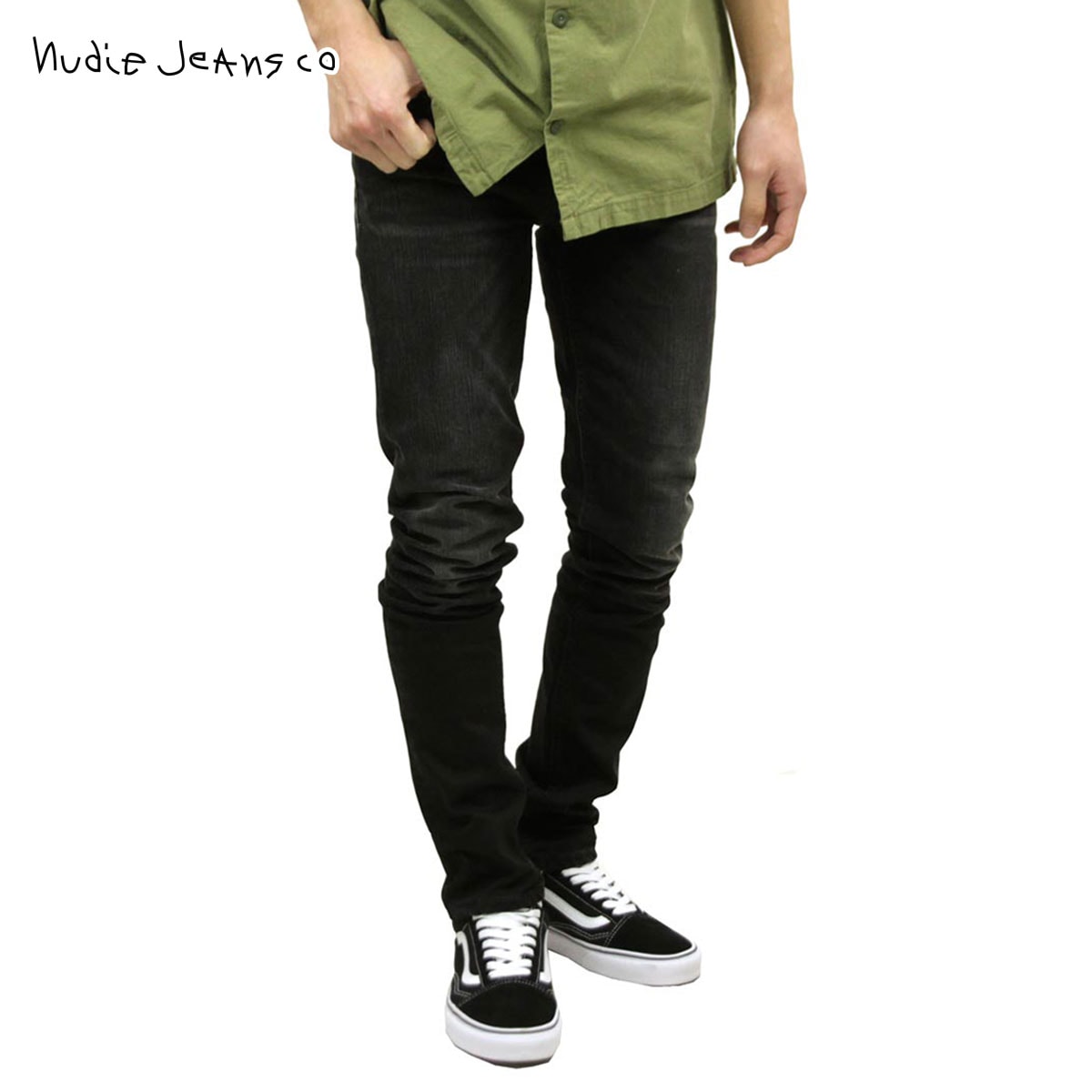 ヌーディージーンズ ジーンズ メンズ 正規販売店 Nudie Jeans グリムティム ボトムス ジーパン GRIM TIM DENIM JEANS DEEP BLACK WORN 572 1125510 クリスマス プレゼント ラッピング ヌーディージーンズ ジーンズ メンズ 正規販売店 Nudie Jeans グリム