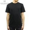 スコッチアンドソーダ Tシャツ 正規販売店 SCOTCH＆SODA 半袖Tシャツ クルーネックTシャツ BASIC NOS WIDER NECK COTTON TEE 153657 90 BLACK 