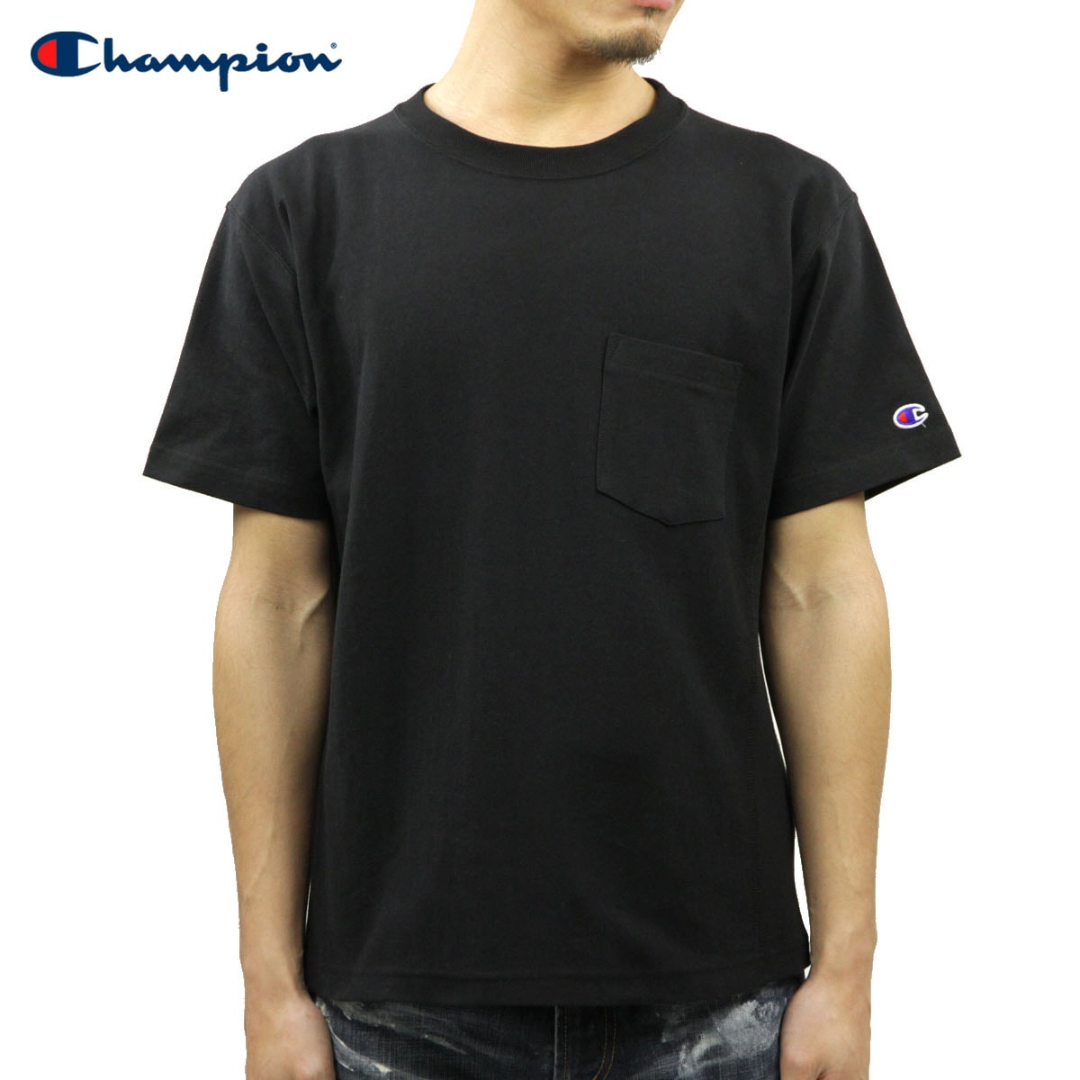 チャンピオン CHAMPION 正規品 メンズ クルーネック 半袖Tシャツ