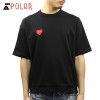 ポーラー Tシャツ メンズ 正規販売店 POLER 半袖Tシャツ クルーネックTシャツ FURRY HEART BAGGY CREW S/S TEE 55200210-BLK BLACK A79B B