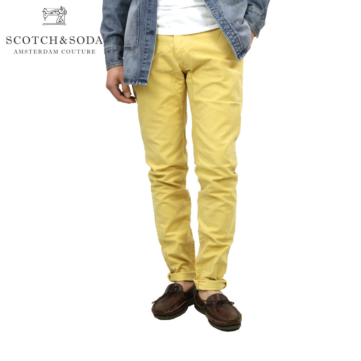 スコッチアンドソーダ チノパン メンズ 正規販売店 SCOTCH＆SODA ボトムス パンツ STUART-CLASSIC GARMENT DYED CHINO PANTS 148773 1126 BLEACHED SAND クリスマス プレゼント ラッピング スコッチアンドソーダ チノパン メンズ 正規販売店 SCOTCH＆SODA