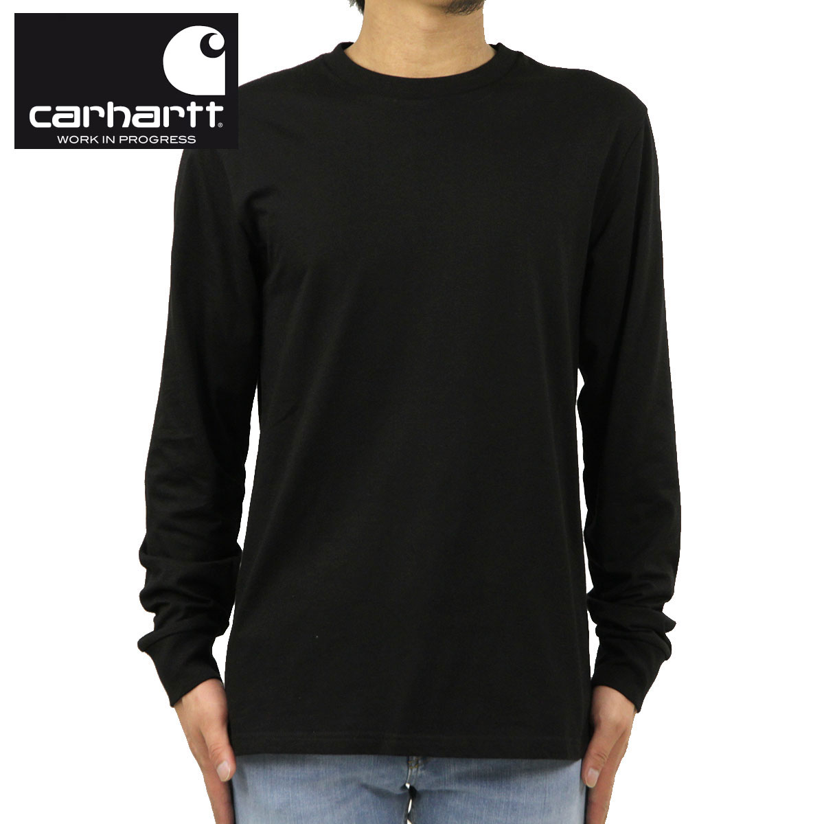 カーハート Tシャツ メンズ 正規販売店 CARHARTT WIP 無地ロンT 長袖T 